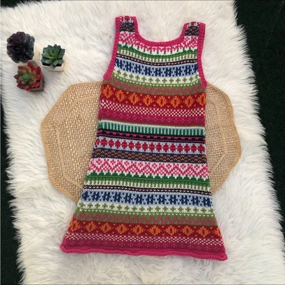 GAP Nordic Sweater Dress Girls 5 - Picture 3 of 10